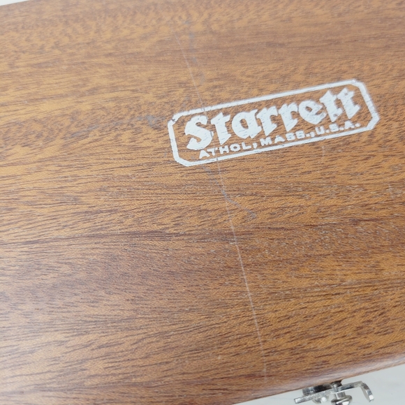 Starrett No. 55 Beveled Edge 4 1/2" Square Tool With Wooden Box Machinist - Picture 11 of 15